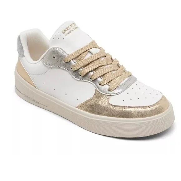 Skechers Womens Hiland Soft Metals Memory Foam Sneakers Size 6 New without Box - Picture 1 of 7